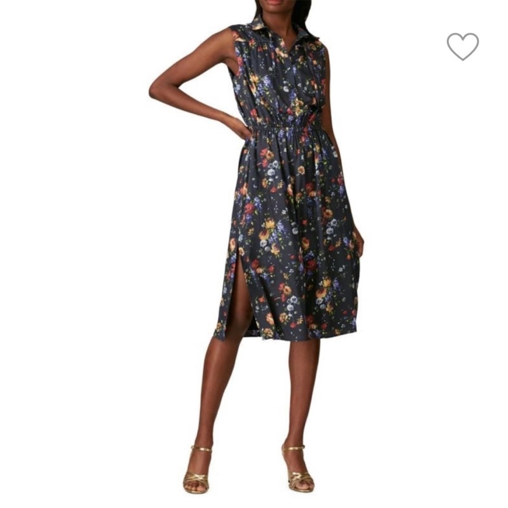 Adam Lippes Collective Floral Black Sleeveless Top